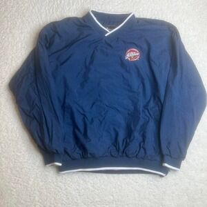 Vintage St. John's red storm‎ blue pullover jacket embroidered 90s large